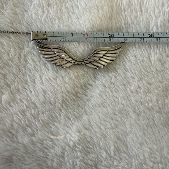 Silver Wing Pendant Necklace - Picture 4 of 6
